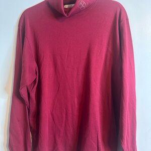 Clark & Gregory Burgundy Cotton Top • Made in USA